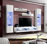 Show details for ASM Fly O8 Living Room Wall Unit Set White