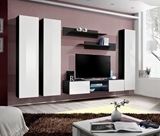 Show details for ASM Fly P1 Living Room Wall Unit Set White/Black