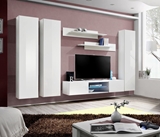 Show details for ASM Fly P1 Living Room Wall Unit Set White