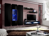 Show details for ASM Fly P10 Living Room Wall Unit Set Black