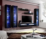 Show details for ASM Fly P12 Living Room Wall Unit Set Black