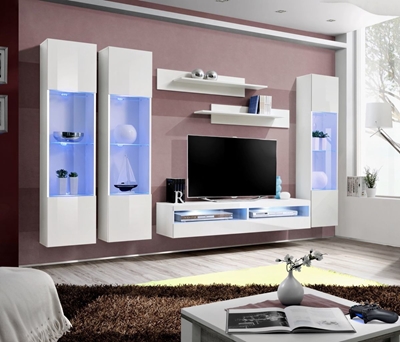 Picture of ASM Fly P13 Living Room Wall Unit Set White