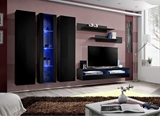 Show details for ASM Fly P14 Living Room Wall Unit Set Black