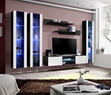 Show details for ASM Fly P2 Living Room Wall Unit Set White/Black