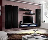 Show details for ASM Fly P6 Living Room Wall Unit Set Black