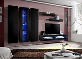 Show details for ASM Fly P9 Living Room Wall Unit Set Black