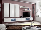 Show details for ASM Fly Q Living Room Wall Unit Set White