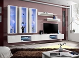 Show details for ASM Fly Q3 Living Room Wall Unit Set White