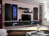 Show details for ASM Fly Q4 Living Room Wall Unit Set Black