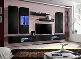 Show details for ASM Fly Q5 Living Room Wall Unit Set Black