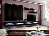 Show details for ASM Fly Q6 Living Room Wall Unit Set Black