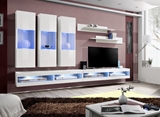 Show details for ASM Fly Q7 Living Room Wall Unit Set White