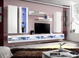 Show details for ASM Fly Q9 Living Room Wall Unit Set White