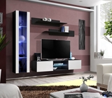 Show details for ASM Fly R2 Living Room Wall Unit Set White/Black