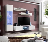 Show details for ASM Fly R3 Living Room Wall Unit Set White