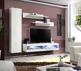 Show details for ASM Fly R4 Living Room Wall Unit Set White