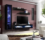 Show details for ASM Fly R5 Living Room Wall Unit Set Black