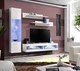 Show details for ASM Fly R6 Living Room Wall Unit Set White