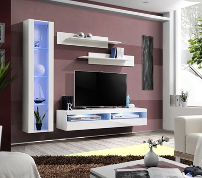 Picture of ASM Fly R8 Living Room Wall Unit Set White