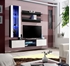 Picture of ASM Fly S2 Living Room Wall Unit Set White/Black