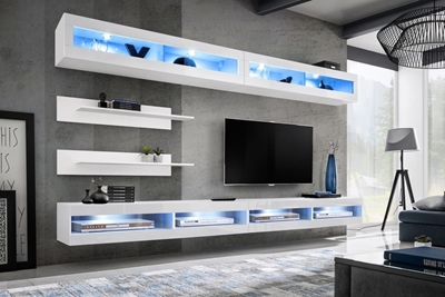 Picture of ASM Fly T2 Living Room Wall Unit Set White