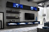 Show details for ASM Fly T3 Living Room Wall Unit Set Black