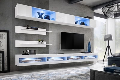 Picture of ASM Fly T3 Living Room Wall Unit Set White