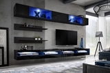 Show details for ASM Fly T6 Living Room Wall Unit Set Black