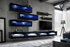 Picture of ASM Fly V Living Room Wall Unit Set Black ZZ FY V1