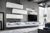 Show details for ASM Fly V Living Room Wall Unit Set White WW FY V4