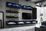 Show details for ASM Fly W Living Room Wall Unit Set Black ZZ FY W2