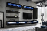 Show details for ASM Fly W Living Room Wall Unit Set Black ZZ FY W5