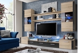 Show details for ASM Fresh Living Room Wall Unit Set Sonoma Oak/Graphite