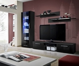 Show details for ASM Galino A Wall Unit Black Gloss