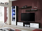 Show details for ASM Galino A Wall Unit Wenge Body/White Gloss