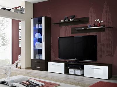 Picture of ASM Galino A Wall Unit Wenge/White Gloss