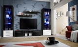 Show details for ASM Galino C Wall Unit Black/White Gloss/Black Gloss