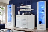 Show details for ASM Galino D Wall Unit White/White Gloss