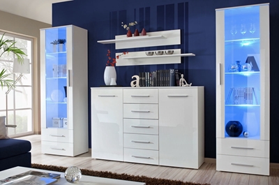 Picture of ASM Galino D Wall Unit White/White Gloss