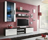 Show details for ASM Galino E Wall Unit Wenge/White Gloss