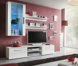 Show details for ASM Galino E Wall Unit White/White Gloss/White