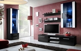 Show details for ASM Galino F Wall Unit Black/Black Gloss/White Gloss