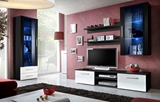 Show details for ASM Galino F Wall Unit Black/White Gloss/Black Gloss