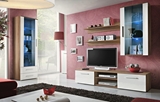 Show details for ASM Galino F Wall Unit Plum/White Gloss