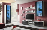 Show details for ASM Galino F Wall Unit White/Black Gloss