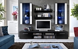 Show details for ASM Galino G Wall Unit Black Gloss/White Gloss