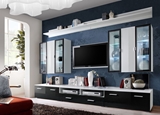 Show details for ASM Iceland Living Room Wall Unit Set White/Black