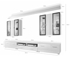 Picture of ASM Iceland Living Room Wall Unit Set White/Black