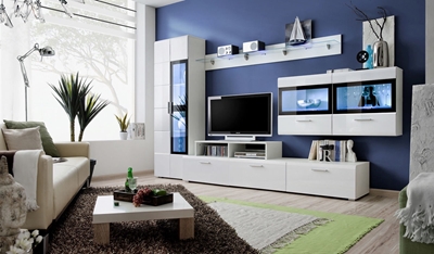 Picture of ASM Krone IV Living Room Wall Unit Set White