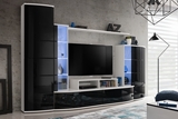 Show details for ASM Leave Living Room Wall Unit Set Black/White